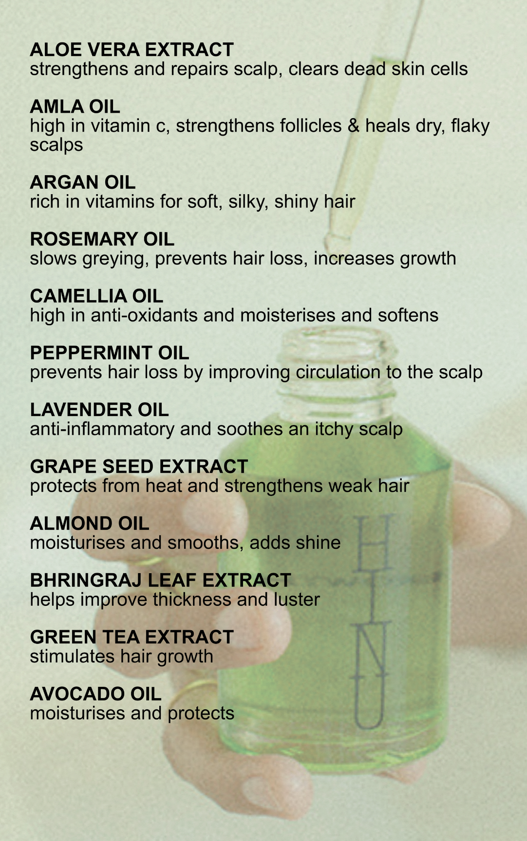 HINU - HAIR GROWTH OIL - STUDIO JO STORE  