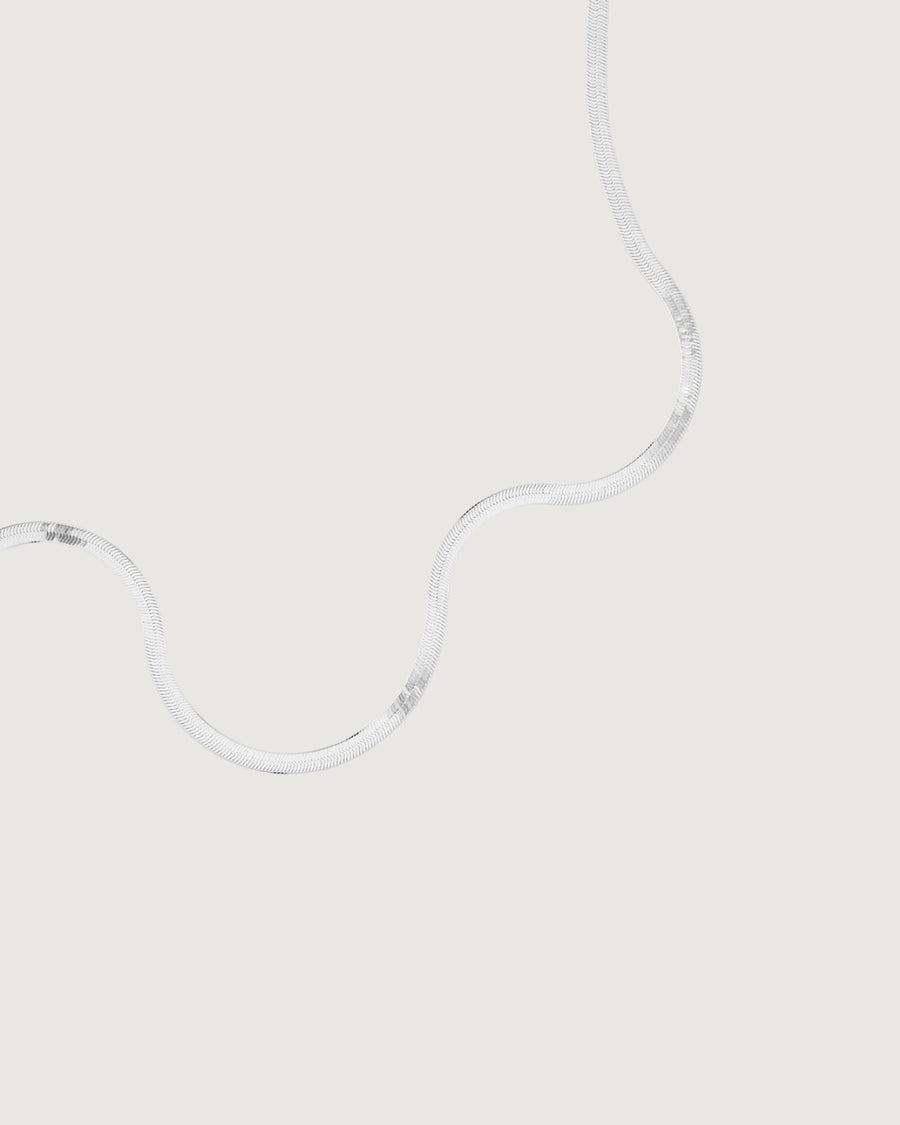 SNAKE CHAIN NECKLACE SILVER - STUDIO JO STORE  