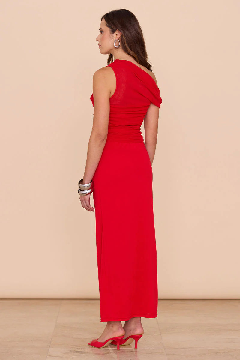 SOVERE / THEA MESH DRESS - RED - STUDIO JO STORE  