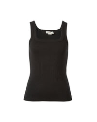 Thumbnail for Ceres Life Zaeli Contour Rib Tank Black