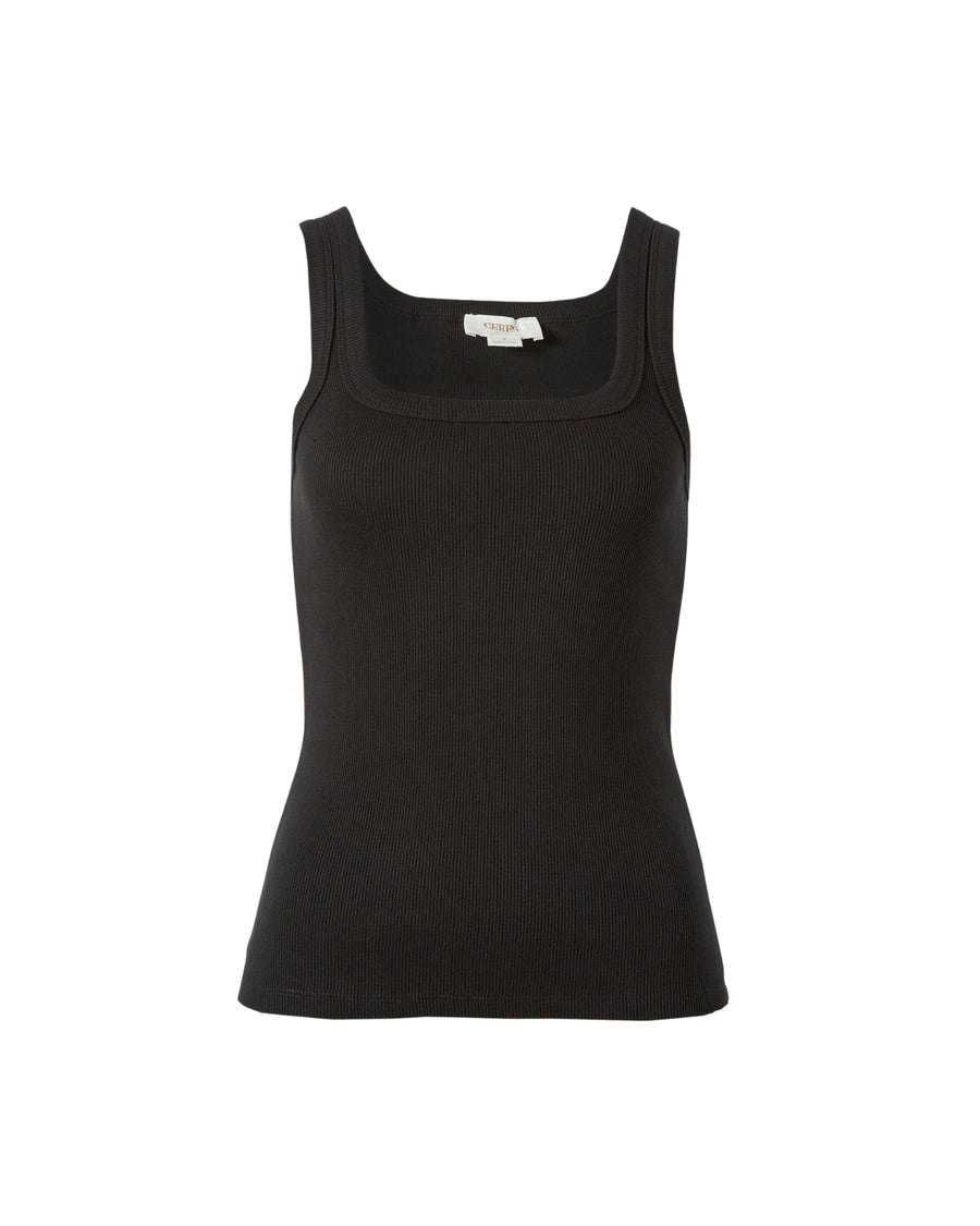 Ceres Life Zaeli Contour Rib Tank Black - STUDIO JO STORE  