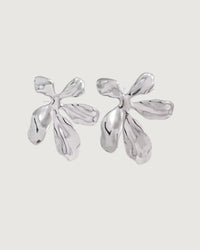 Thumbnail for FLOWER STUD EARRINGS SILVER - STUDIO JO STORE  