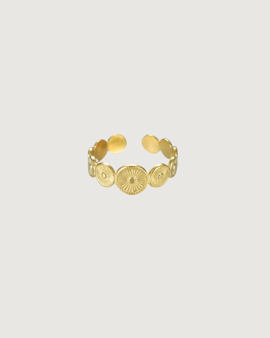 SUNBEAN OPEN SHELL RING GOLD - STUDIO JO STORE  