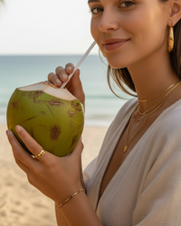 Thumbnail for Aura Rainbow Beaded Bracelet – 18K Gold Waterproof Jewellery