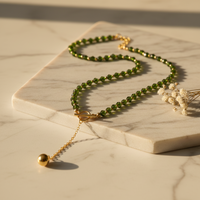 Thumbnail for Natural Gem Necklace Green