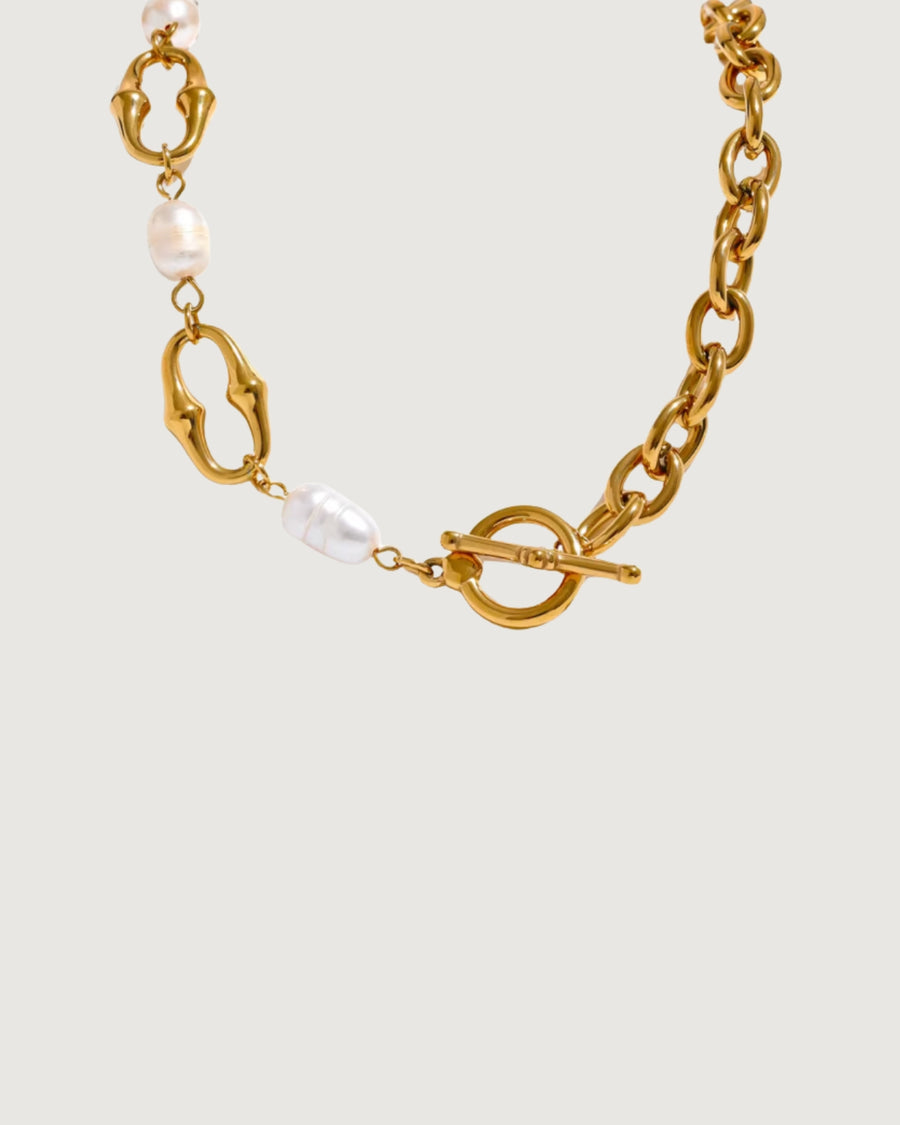 MARGOT FRESH WATER PEARL CHAIN NECKLACE 18K GOLD - STUDIO JO STORE  