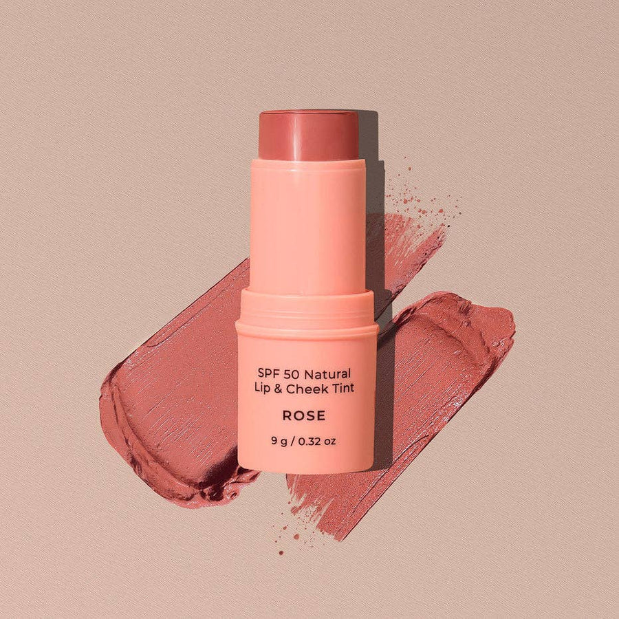 Avocado Zinc - Spf 50 Natural Lip & Cheek Tint: Rose