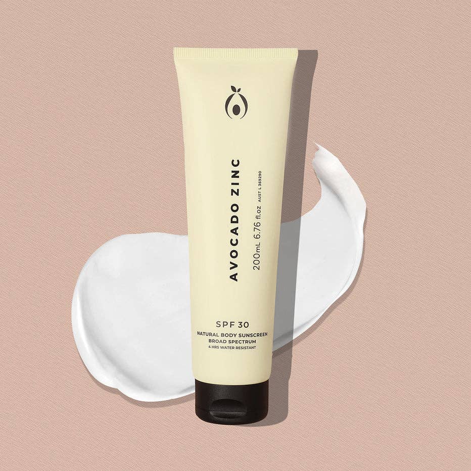 Avocado Zinc - Spf 30 Natural Body Sunscreen 200ml