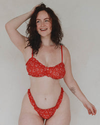 Thumbnail for Mane Intimates Chelsea lace Bra - Red