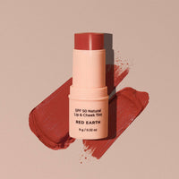 Thumbnail for Avocado Zinc - SPF 50 Natural Lip & Cheek Tint: Red Earth