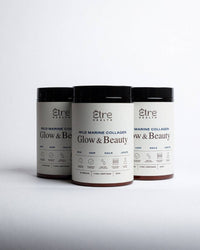 Thumbnail for Etre Health Pty Ltd Glow & Beauty Wild Marine Collagen supplement bottle showing label and product packaging.