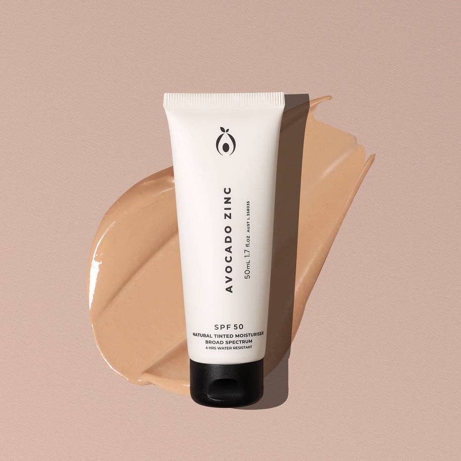 Avocado Zinc - SPF 50 Natural Tinted Moisturiser: Light