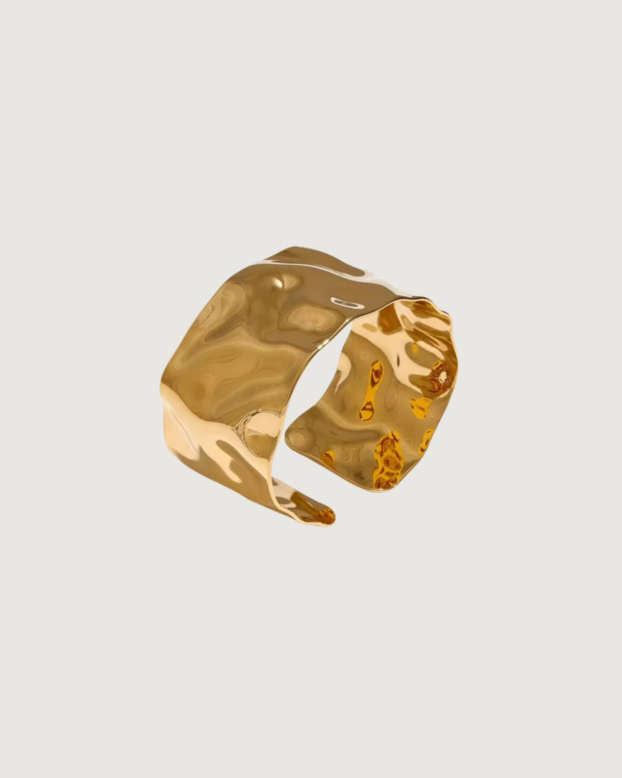 Molten Frequency Cuff Bracelet– 18k Gold or Silver