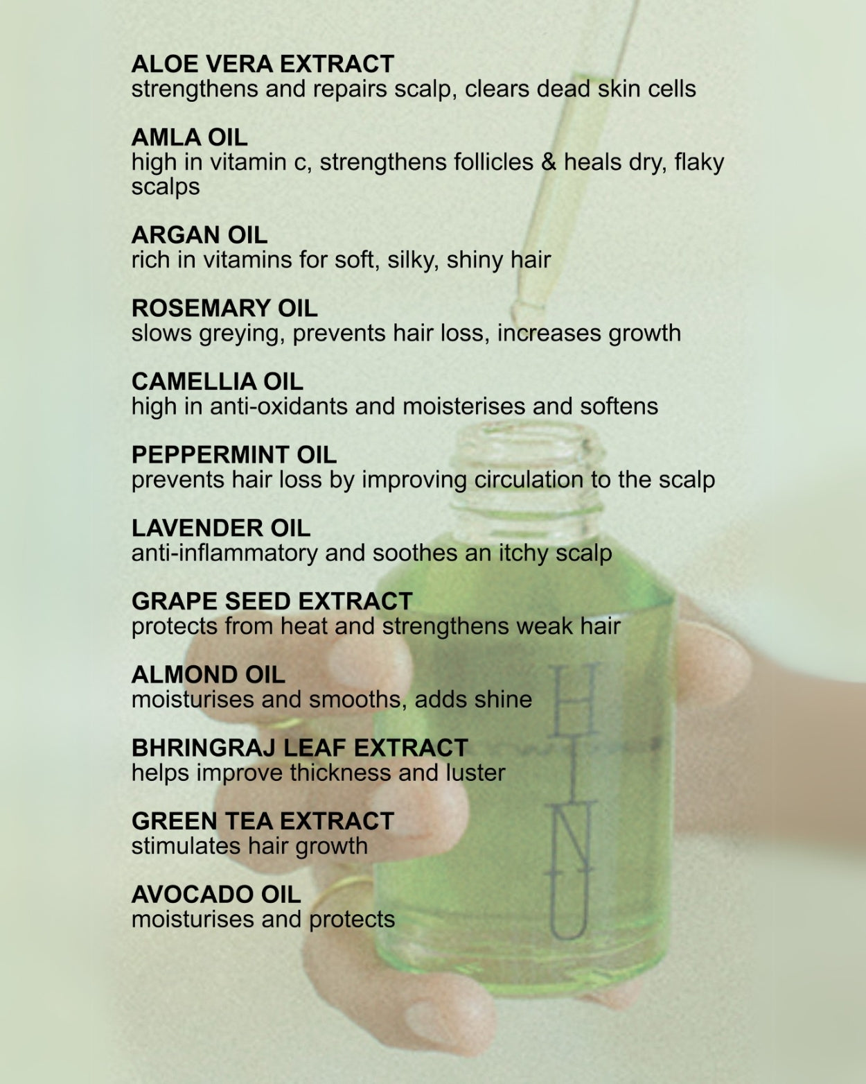 HINU - HAIR GROWTH OIL - STUDIO JO STORE  