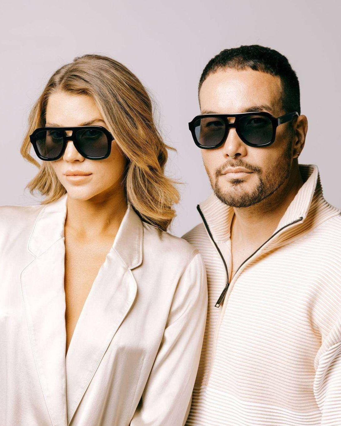 REECY SUNGLASSES - THE MALONE- CHARCOLA BLACK - STUDIO JO STORE  