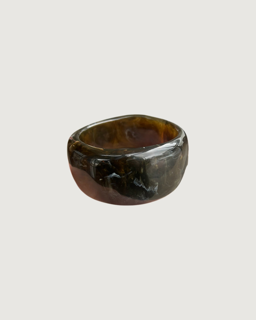 Olive Drift Resin Bangle – Earth Marble - STUDIO JO STORE  