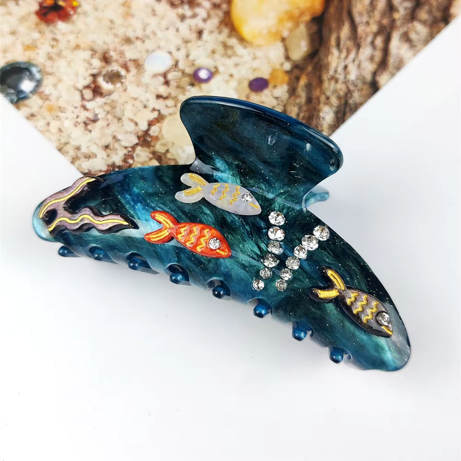 OCEAN INSPIRED ACETATE HAIR CLIPS - STUDIO JO STORE  