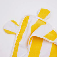 Thumbnail for Byron BaBy Hooded Towel – Yellow & White Stripe | Organic Towel by Styld.