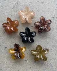 Thumbnail for HIBISCUS FLOWER HAIR CLIP 8CM NEUTRAL MULTI - STUDIO JO STORE  
