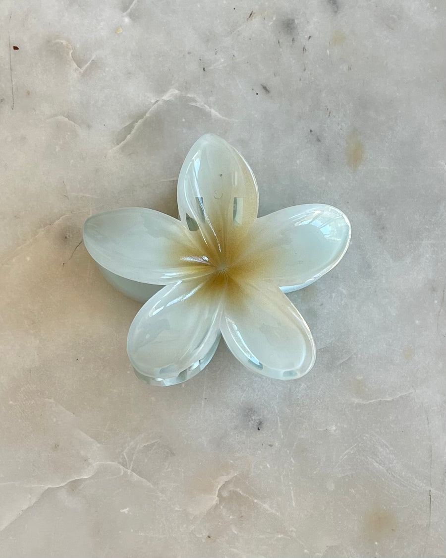 Frangipani Flower Hair Clip 8cm Multi