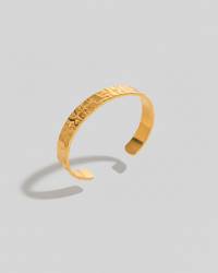 Thumbnail for Drift Textured Cuff Bracelet – 18k Gold