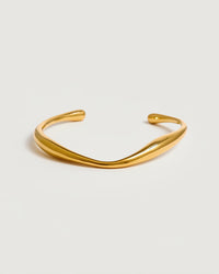 Thumbnail for Ember Wave Cuff Bracelet – 18K Gold - STUDIO JO STORE  