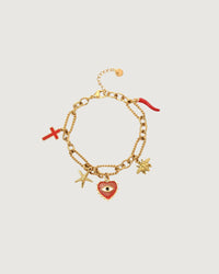 Thumbnail for Sea & Heart – Chilli Charm Bracelet 18K Gold - STUDIO JO STORE  