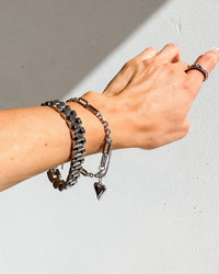 Thumbnail for Silver watch link chain bracelet by Tegan Rae Jewellery featuring a sleek, modern design with interconnected links.