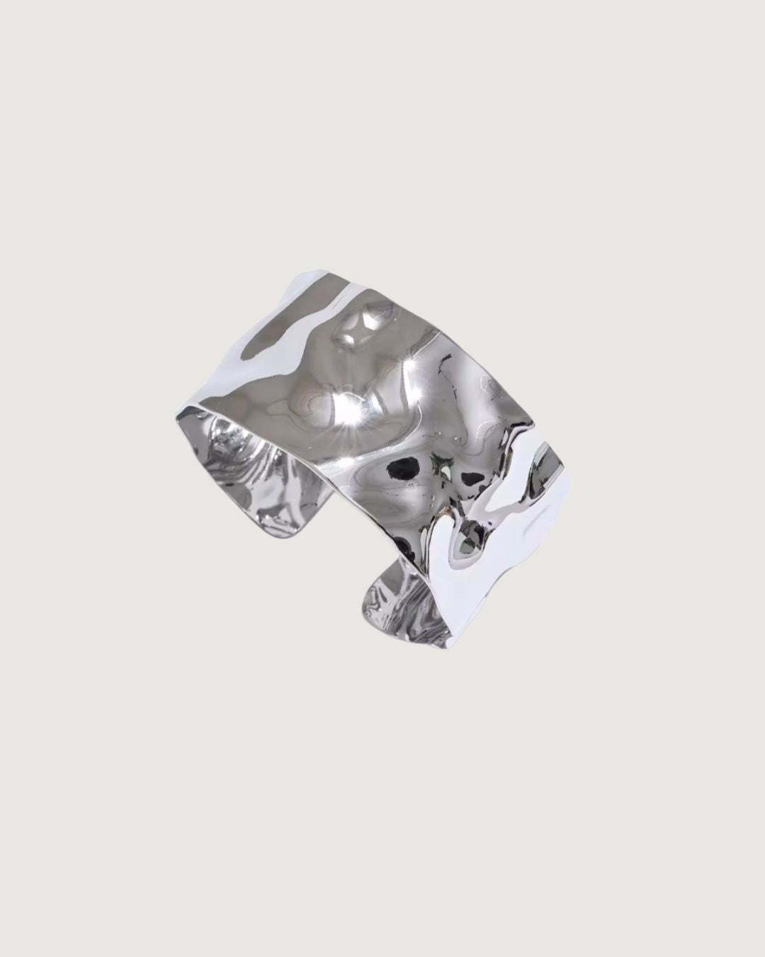 Molten Frequency Cuff Bracelet– 18k Gold Or Silver