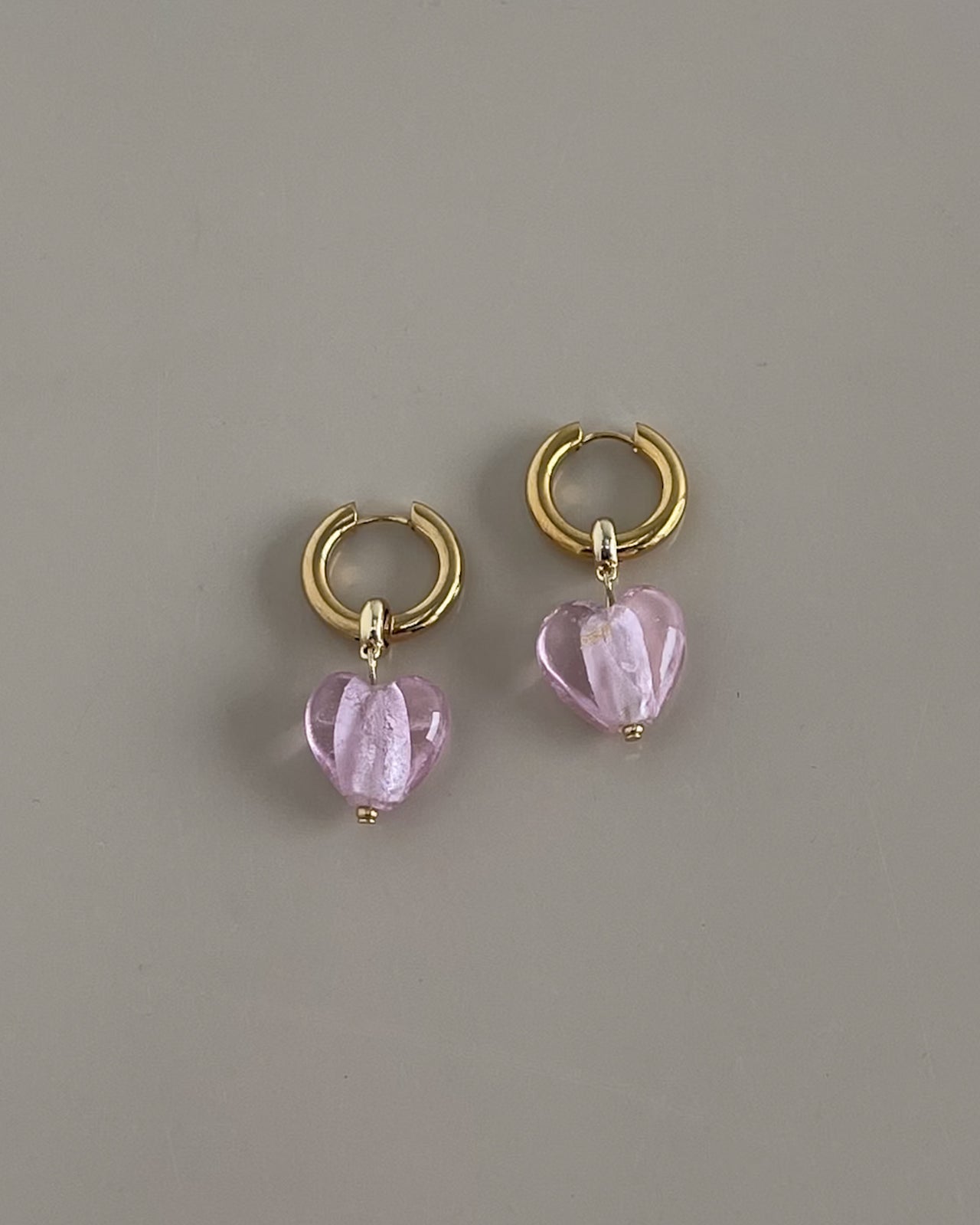 Pink gold heart drop earrings by Tegan Rae Jewellery featuring blush Babe design, elegant and stylish for special occasions