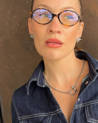 Thumbnail for Flower Burst earrings by Tegan Rae Jewellery in platinum silver featuring intricate floral design and elegant craftsmanship.