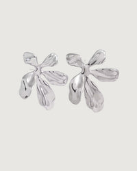 Thumbnail for FLOWER STUD EARRINGS SILVER - STUDIO JO STORE  