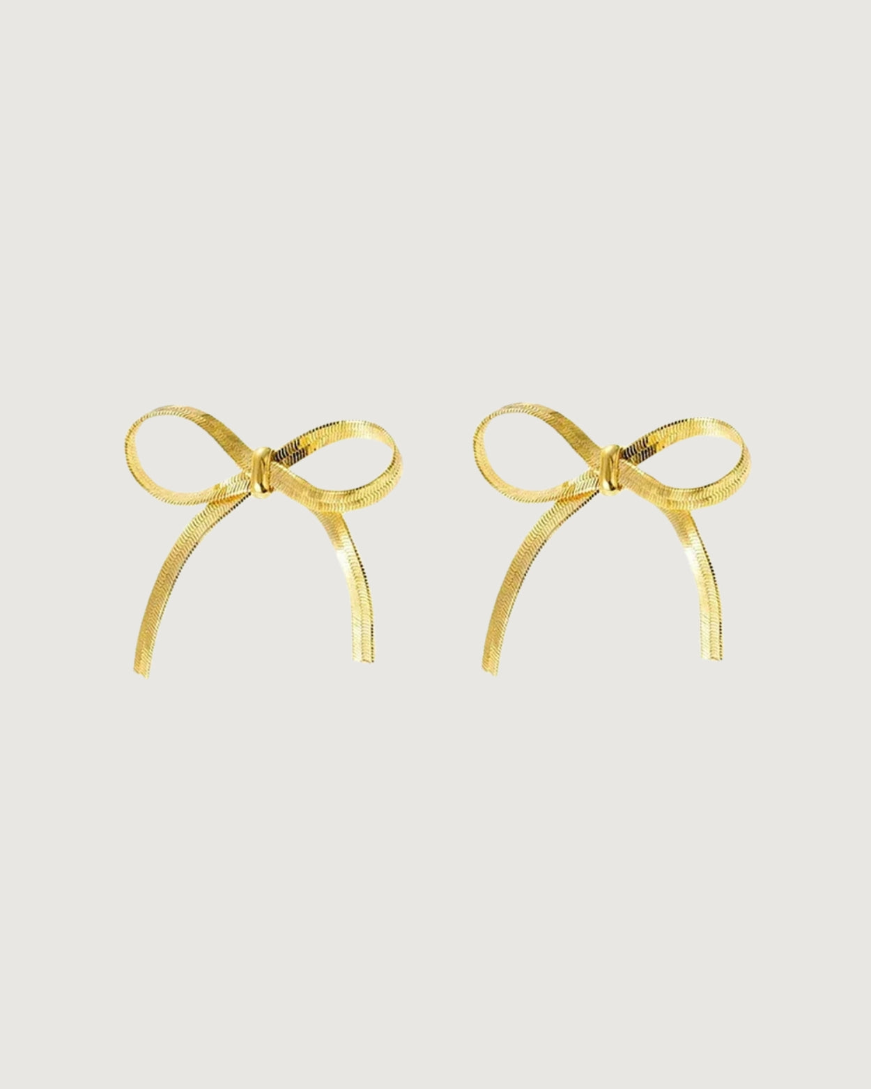 Lune Petite Bow Stud Earrings – 18K Gold - STUDIO JO STORE  