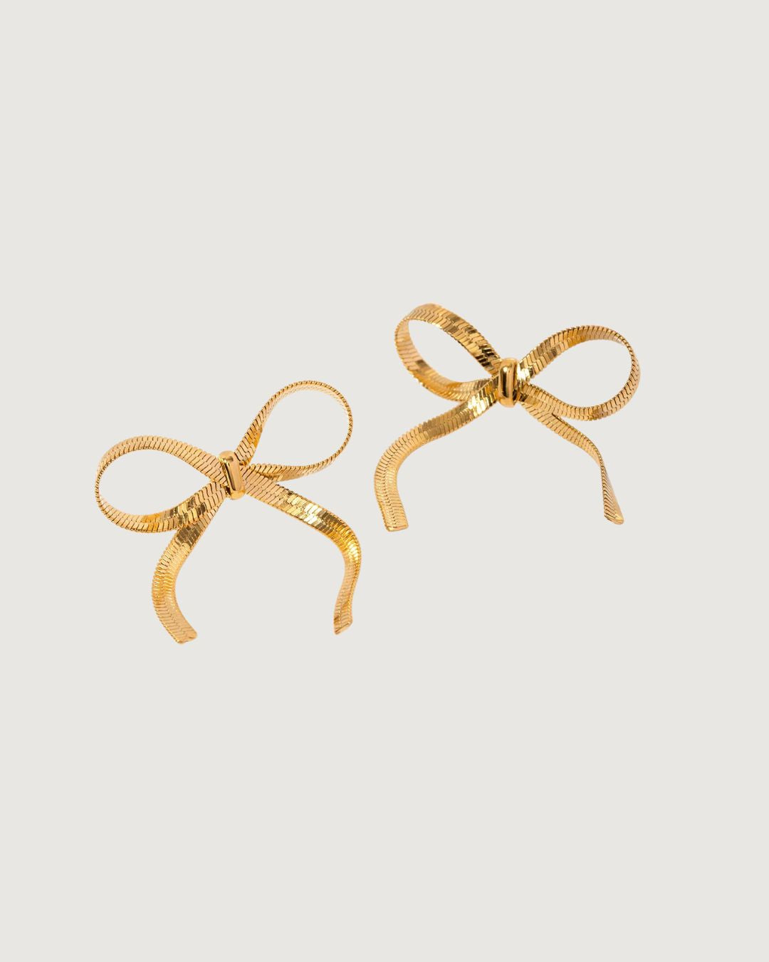 Lune Petite Bow Stud Earrings – 18K Gold - STUDIO JO STORE  