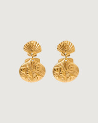 Thumbnail for SHELL STARFISH DROP EARRINGS 18K GOLD - STUDIO JO STORE  