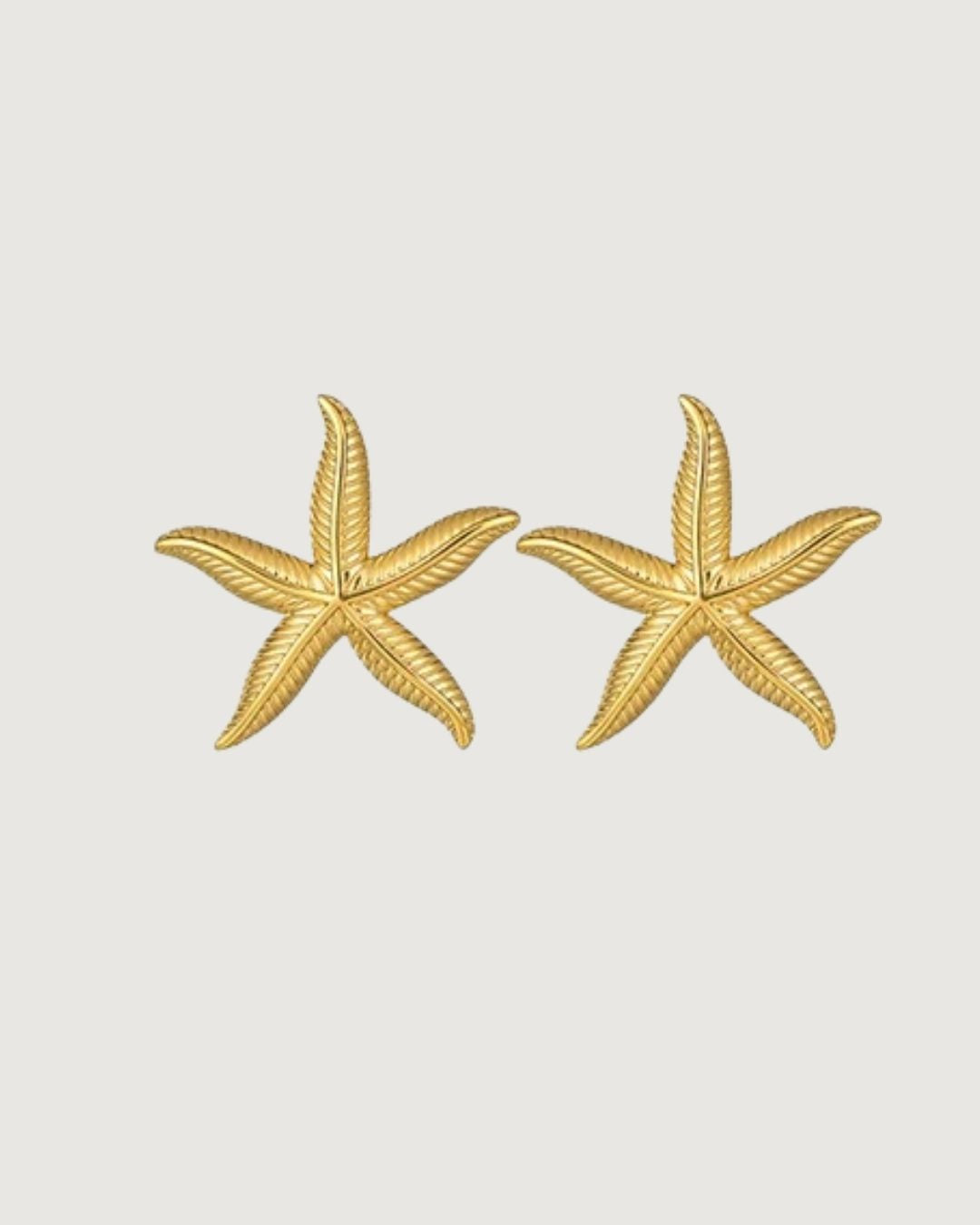 STARFISH STUD EARRINGS GOLD - STUDIO JO STORE  