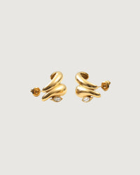 Thumbnail for ZIVAÈ STUD EARRINGS 18K GOLD - STUDIO JO STORE  