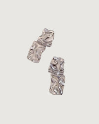 Thumbnail for Gold textured stud earrings by Tegan Rae Jewellery, close-up of round, modern earring design with a matte finish.
