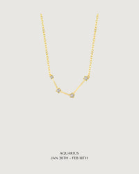 Thumbnail for CELESTIAL POWER: GOLD ZODIAC STAR SIGN NECKLACE COLLECTION - STUDIO JO STORE  