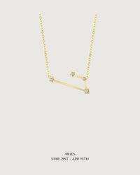 Thumbnail for CELESTIAL POWER: GOLD ZODIAC STAR SIGN NECKLACE COLLECTION - STUDIO JO STORE  