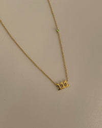 Thumbnail for ANGEL NUMBER 111 CHOKER NECKLACE - MANIFESTATION - 18K GOLD - STUDIO JO STORE  