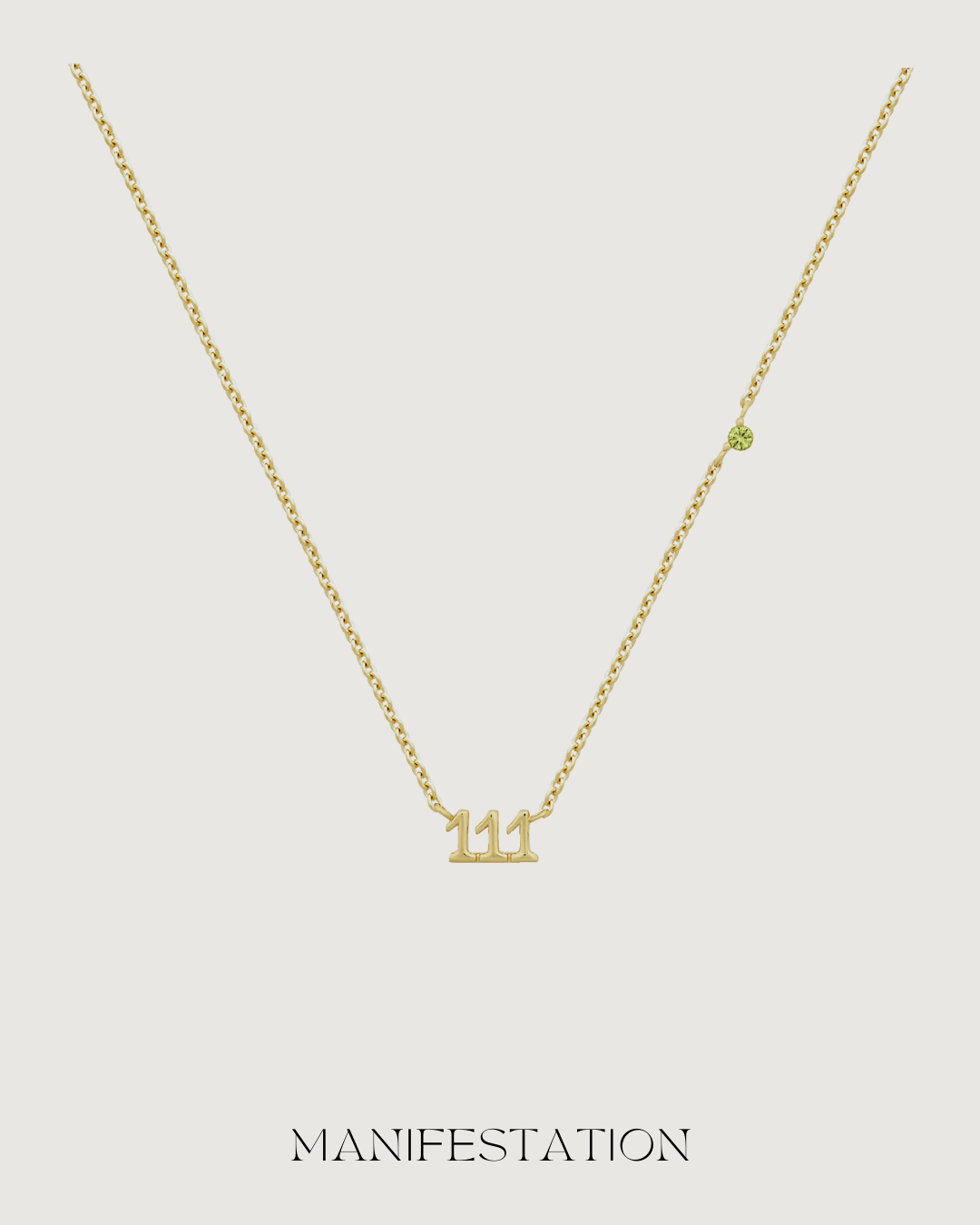 ANGEL NUMBER 111 CHOKER NECKLACE - MANIFESTATION - 18K GOLD - STUDIO JO STORE  