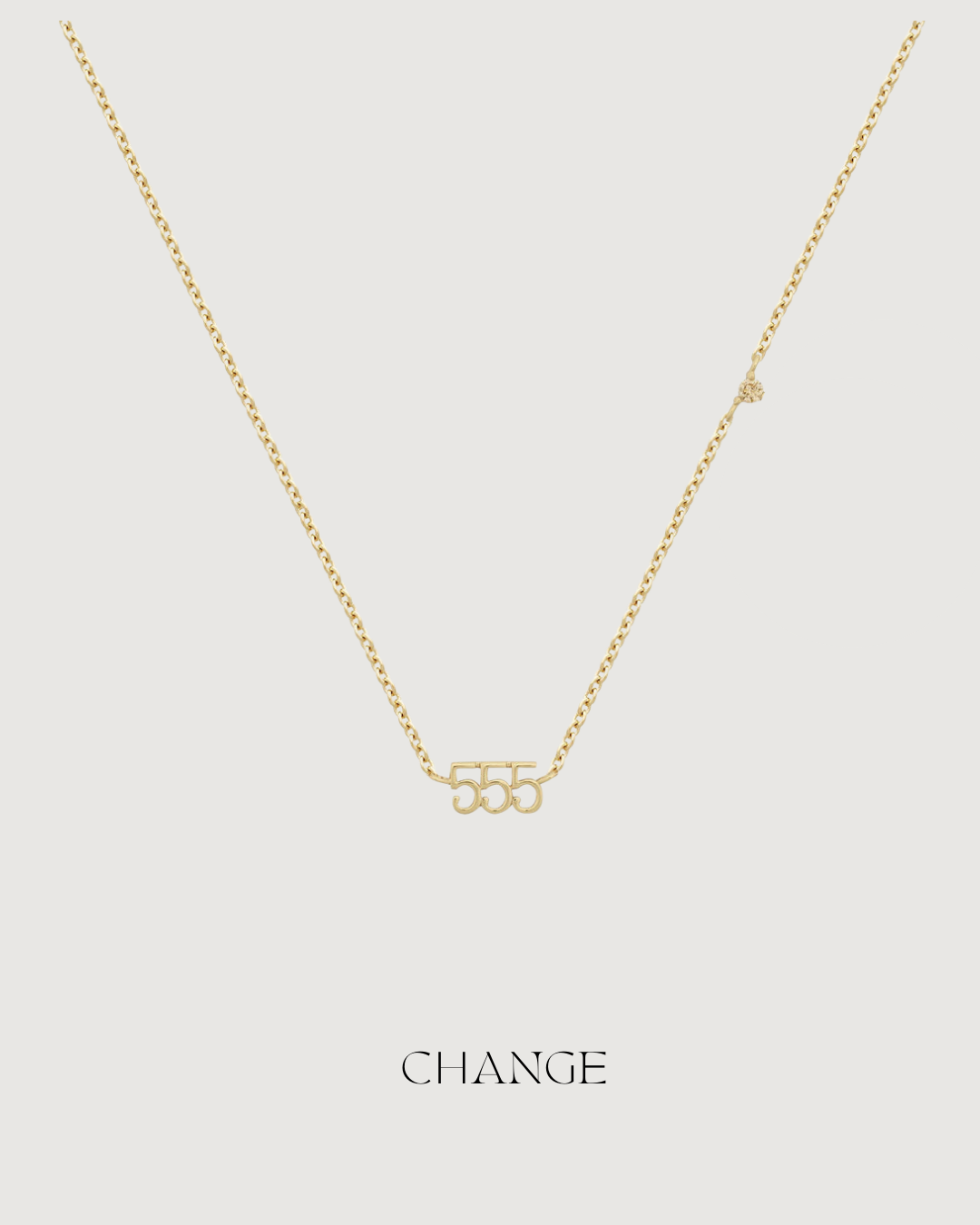 ANGEL NUMBER 555 CHOKER NECKLACE - CHANGE - GOLD - STUDIO JO STORE  