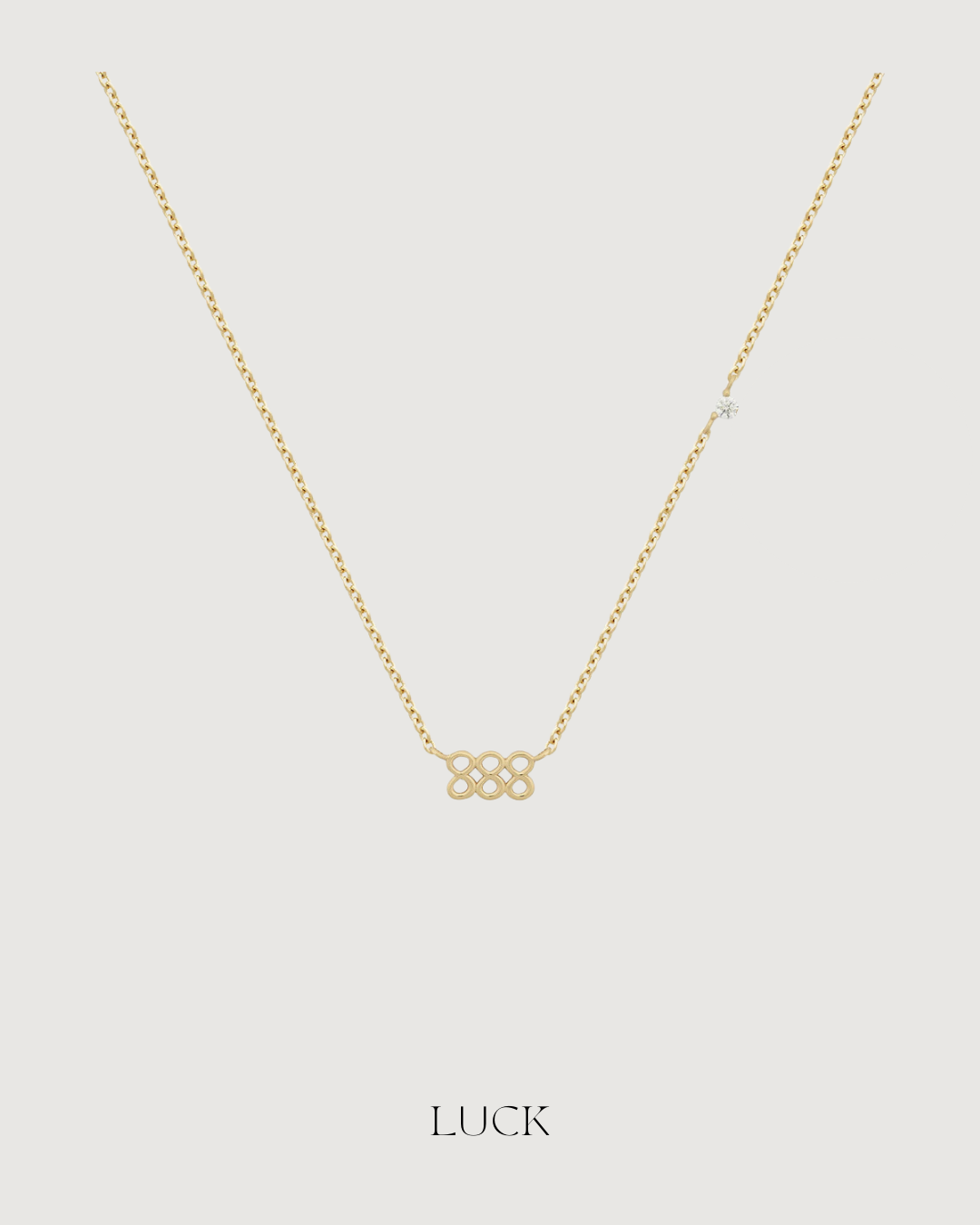 ANGEL NUMBER 888 CHOKER NECKLACE - BALANCE - GOLD - STUDIO JO STORE  