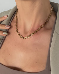 Thumbnail for Aurix 18k gold PVD chain necklace by TEGAN RAE JEWELLERY featuring a sleek, modern design, perfect for everyday wear.