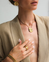 Thumbnail for GOLD CONCH SHELL NECKLACE - STUDIO JO STORE  