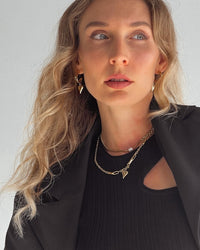 Thumbnail for MADELINE PEARL CHAIN CHOKER NECKLACE 18k GOLD PVD - STUDIO JO STORE  
