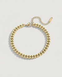 Thumbnail for MINIMALIST CUBAN CHAIN BRACELET 18K GOLD PVD - STUDIO JO STORE  