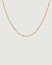 Thumbnail for Tegan Rae Jewellery Sol Light beaded necklace in 18k gold PVD with frequency-inspired design, featuring intricate bead details.