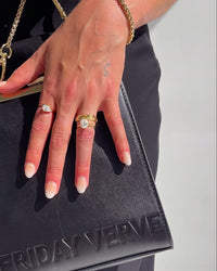Thumbnail for EMPRESS STUDDED BAND RING GOLD - STUDIO JO STORE  